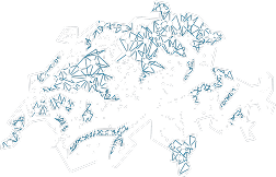 Init7 PoP locations across Switzerland
