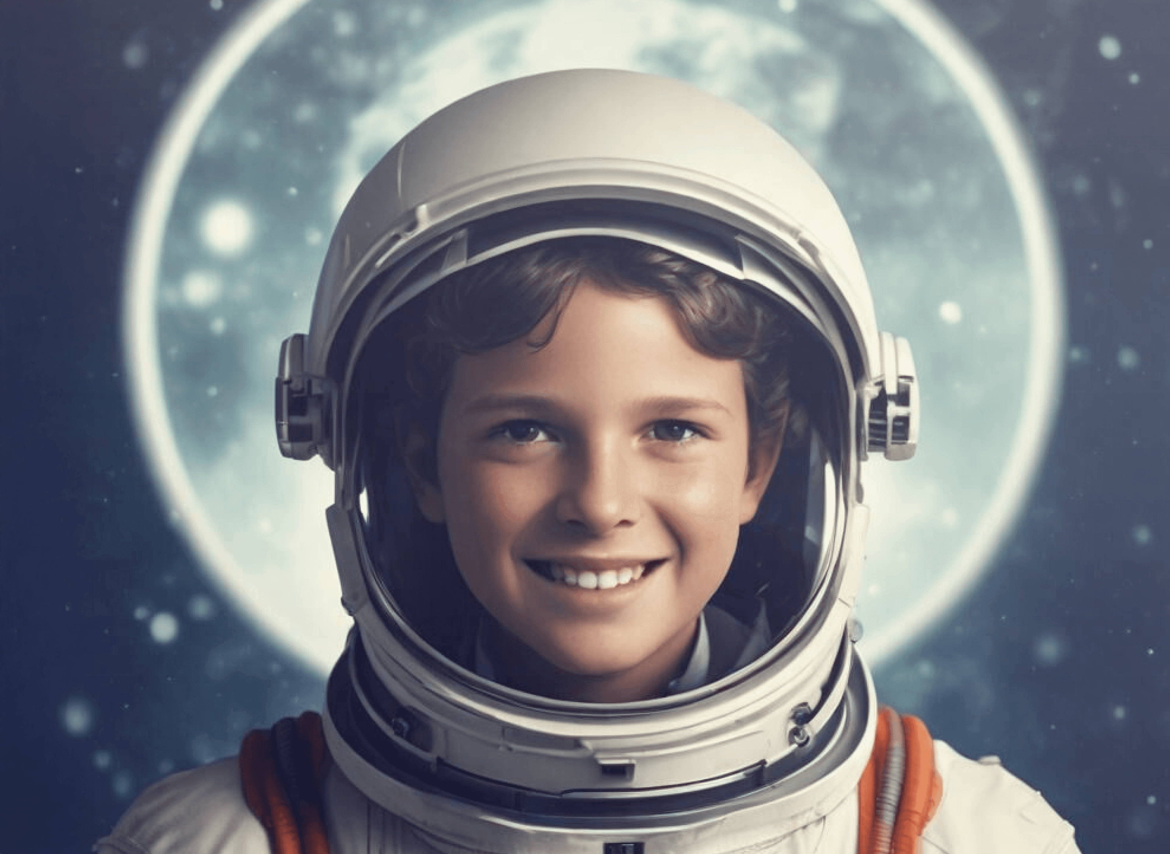 children as astronaut