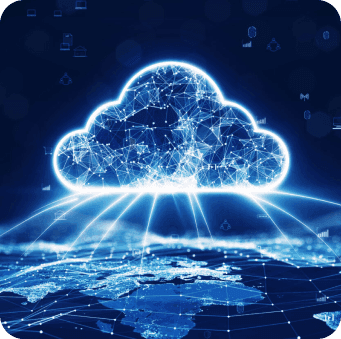 Wolke über der Erde